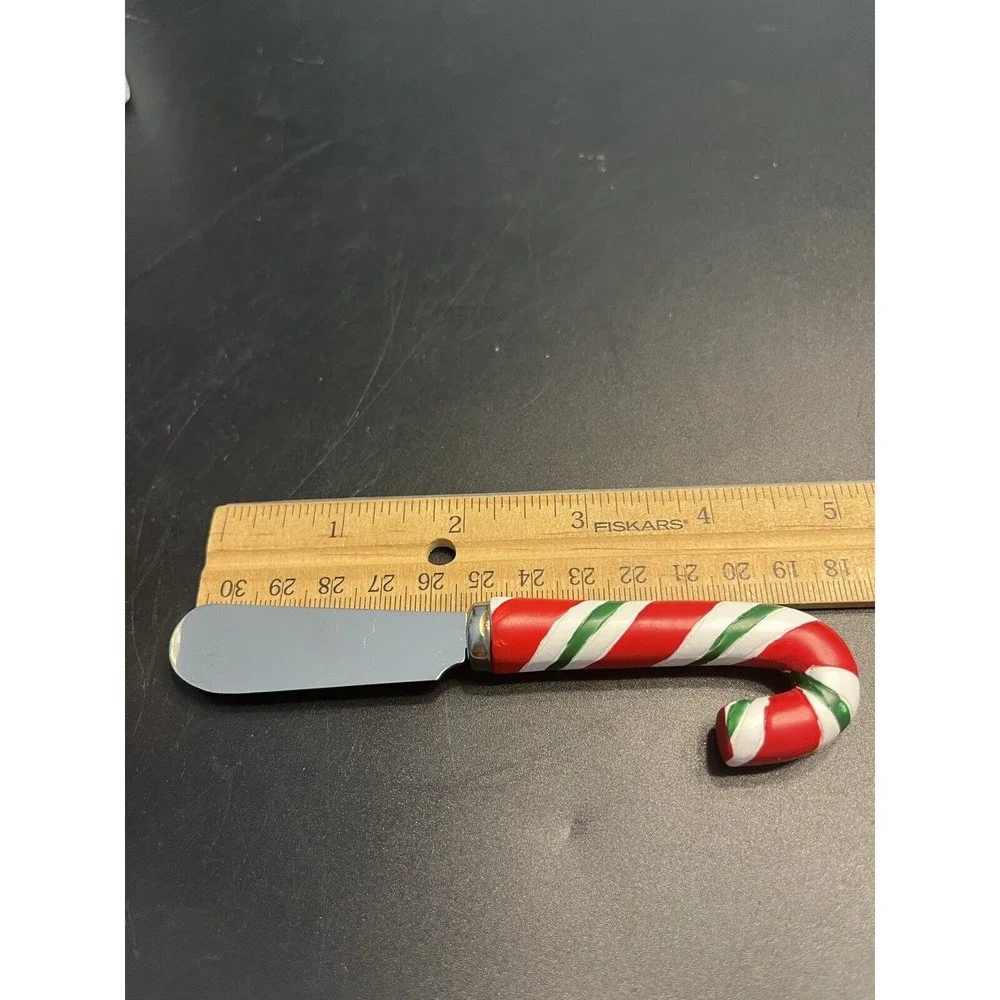 Pier One Candy Cane Dip Bowl Set w Candy Cane Spreader